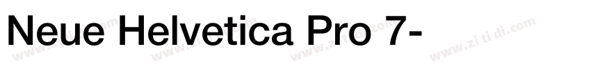 Neue Helvetica Pro 7字体转换